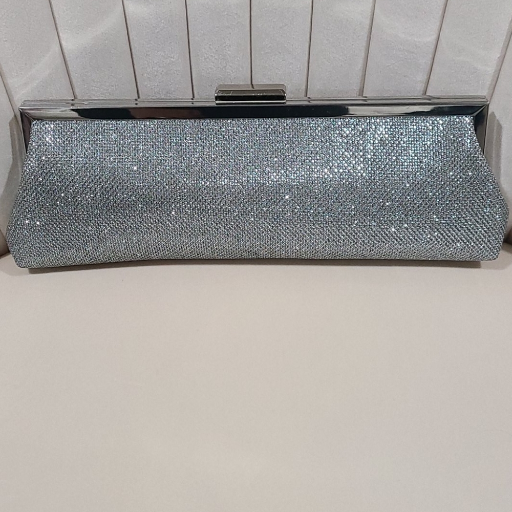 Kate Landry Silver clutch